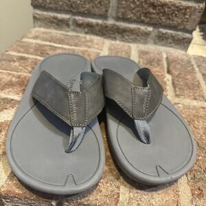 Cobian Men's Sumo-Terra Flip-Flops Grey Sandal Shoes Size 8